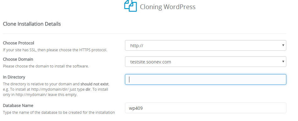 Cloning a WordPress installation