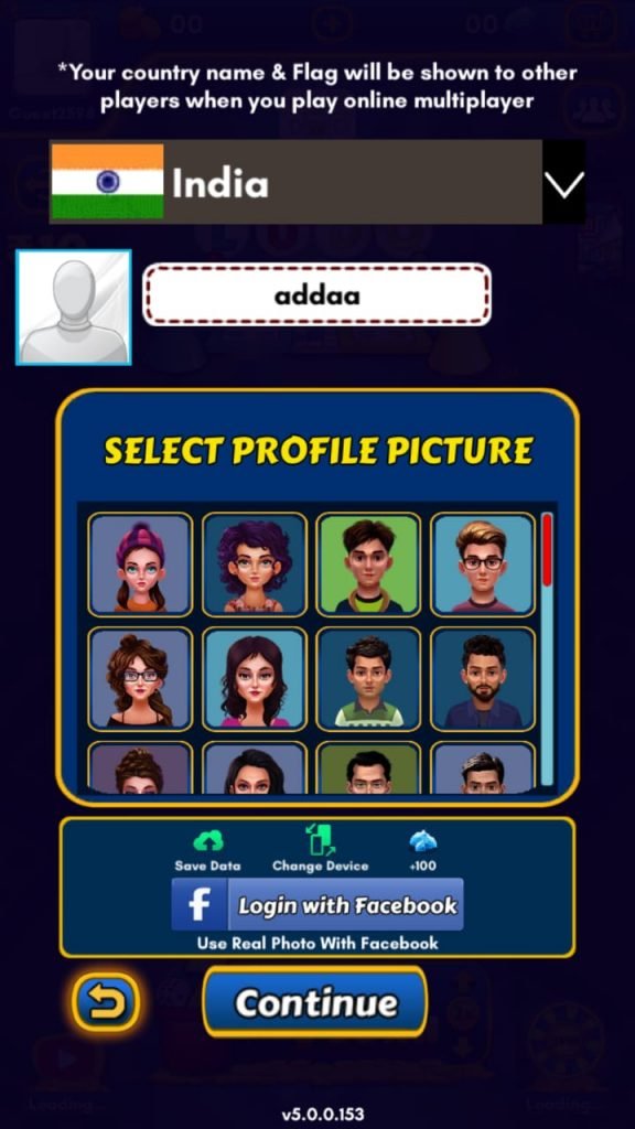 ludo king profile screen